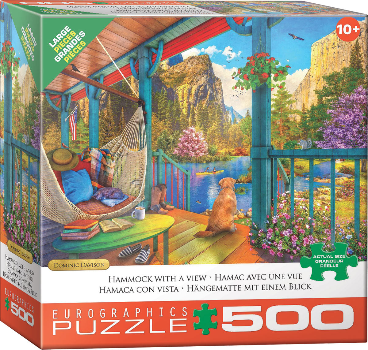 Eurographics Hammock with a View  Large Oversize 500 pieces Puzzle