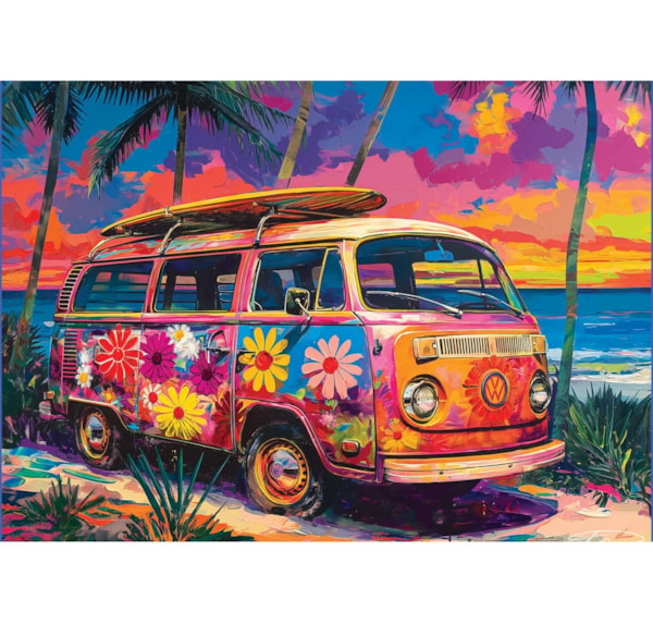 Eurographics VW Bayside  Large Oversize 500 pieces Puzzle