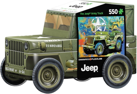 Eurographics Military Jeep Tin 550  Puzzle