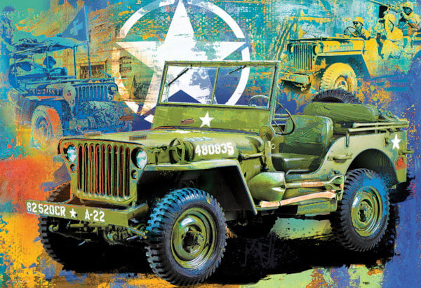 Eurographics Military Jeep Tin 550  Puzzle