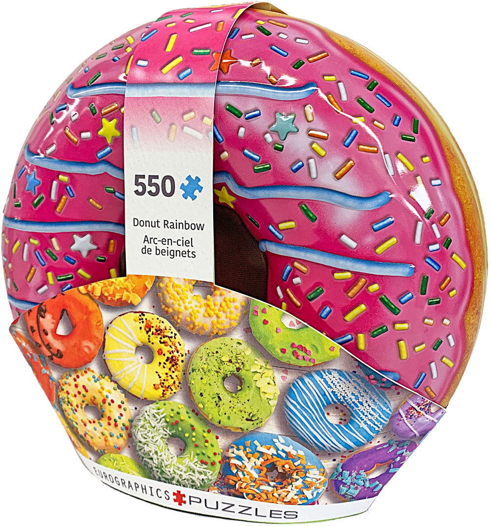 EUROGRAPHICS Donut Rainbow Tin 550 Puzzle