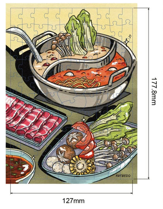 ARCADIA PUZZLES, Hotpot, 99 pieces