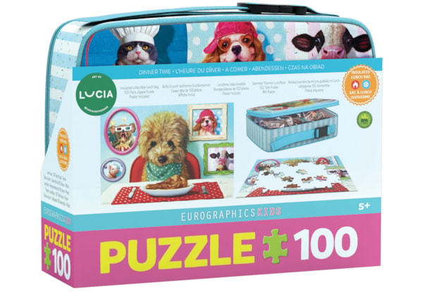 EUROGRAPHICS, Dinner Time Lunch Bag 100  Puzzle