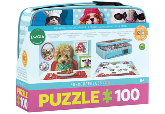 EUROGRAPHICS, Dinner Time Lunch Bag 100  Puzzle