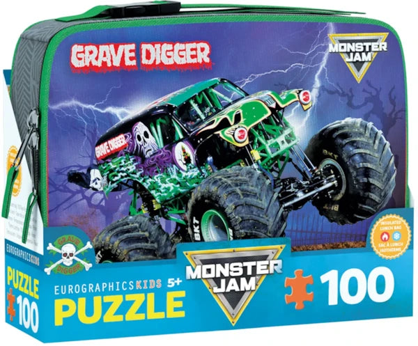EUROGRAPHICS, Grave Digger Monster Jam Lunch Bag 100 Puzzle