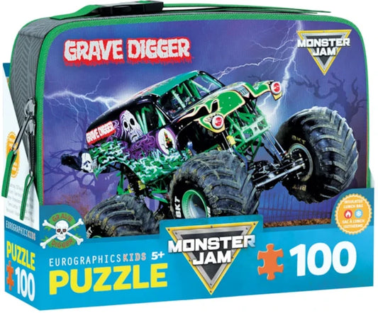 EUROGRAPHICS, Grave Digger Monster Jam Lunch Bag 100 Puzzle