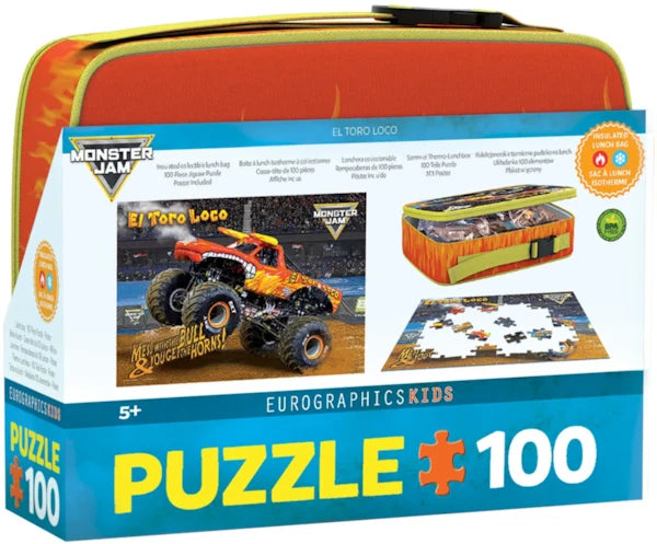 EUROGRAPHICS, El Toro Loco Monster Jam Lunch Bag 100 Puzzle