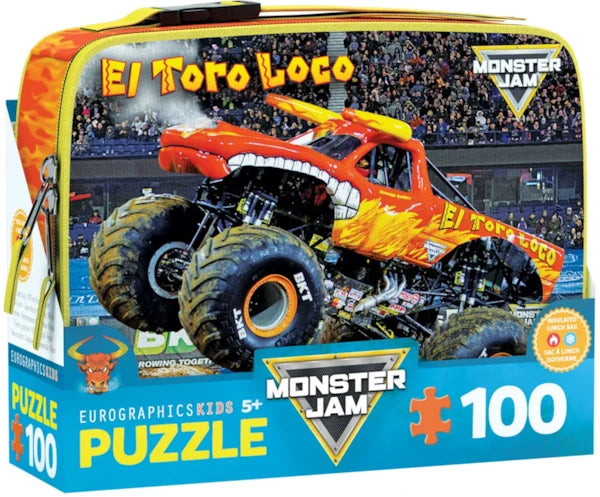 EUROGRAPHICS, El Toro Loco Monster Jam Lunch Bag 100 Puzzle