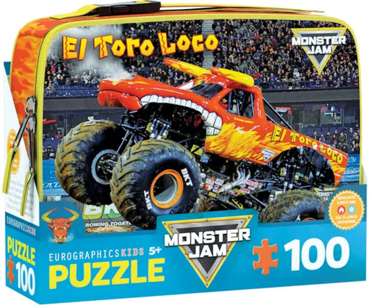EUROGRAPHICS, El Toro Loco Monster Jam Lunch Bag 100 Puzzle