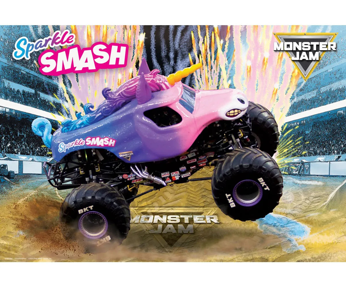 EUROGRAPHICS Sparkle Smash Monster Jam Lunch Bag 100 Puzzle