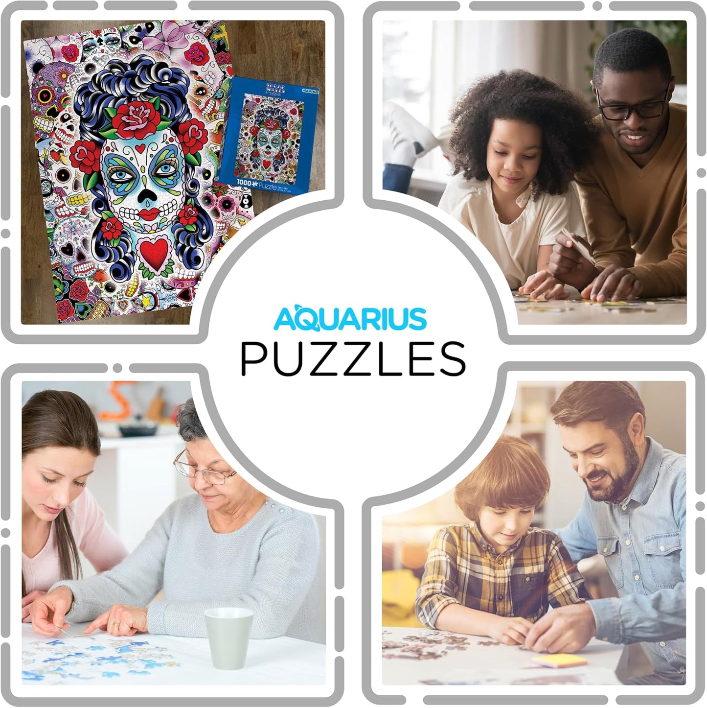 AQUARIUS Sugar Skulls Puzzle (1000 Piece Jigsaw Puzzle)
