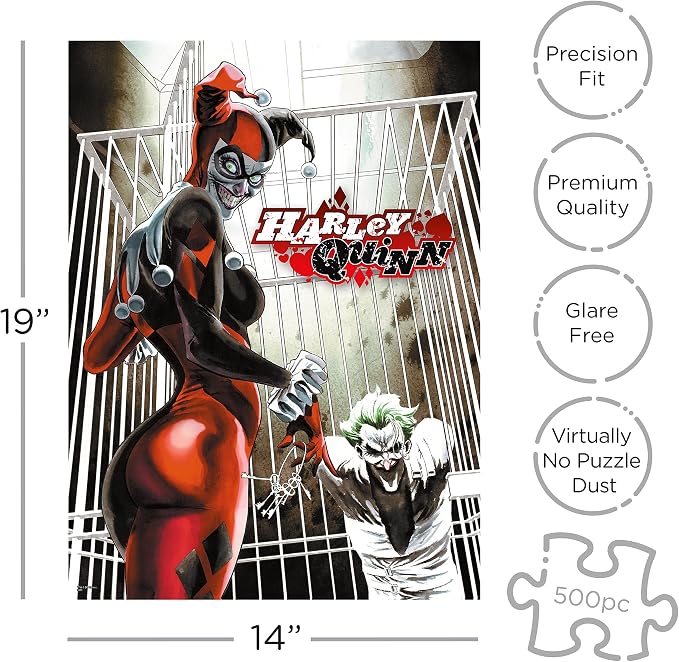 AQUARIUS Harley Quinn and The Joker 500 pc Puzzle