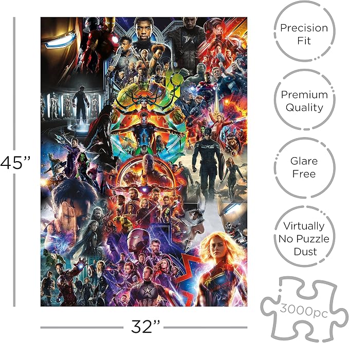 AQUARIUS Marvel Avengers Collage (3000 Piece Jigsaw Puzzle)
