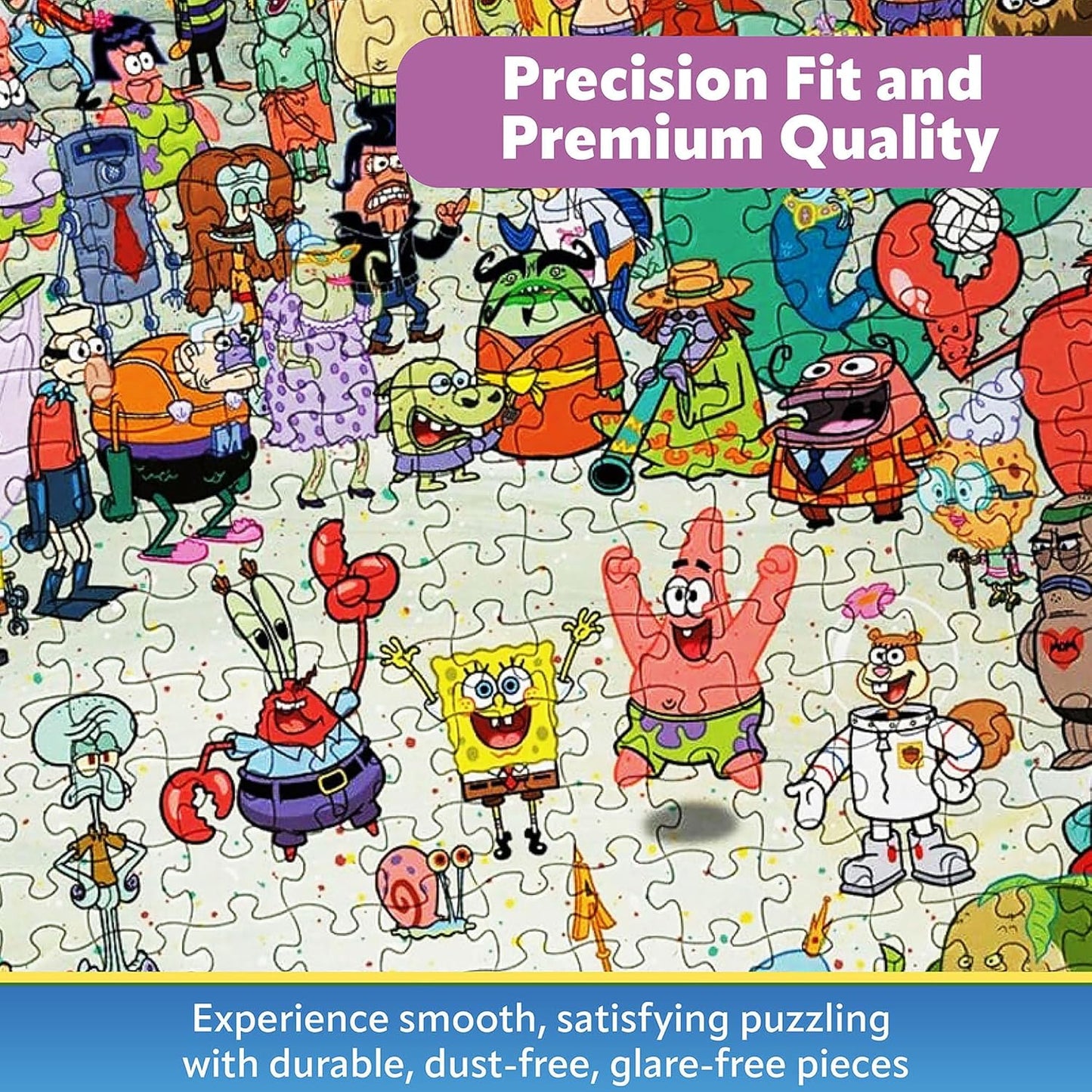 AQUARIUS SpongeBob SquarePants Cast 1000 Piece Jigsaw Puzzle