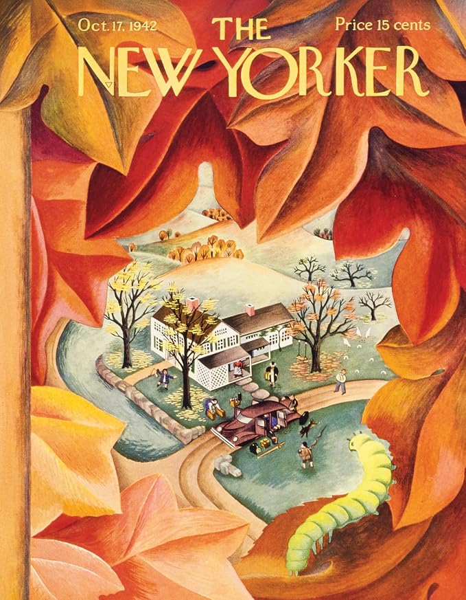 NEW YORK PUZZLE COMPANY, THE NEW YORKER, Autumn View Mini, 100 pcs (Oct 17, 1942)