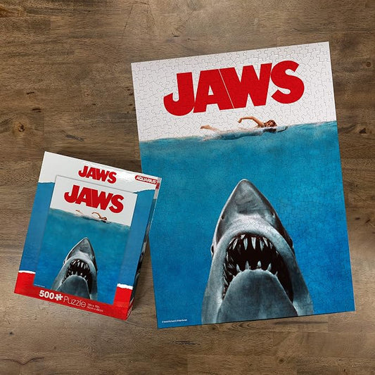 AQUARIUS Jaws Movie One Sheet Puzzle (500 Piece Jigsaw Puzzle)