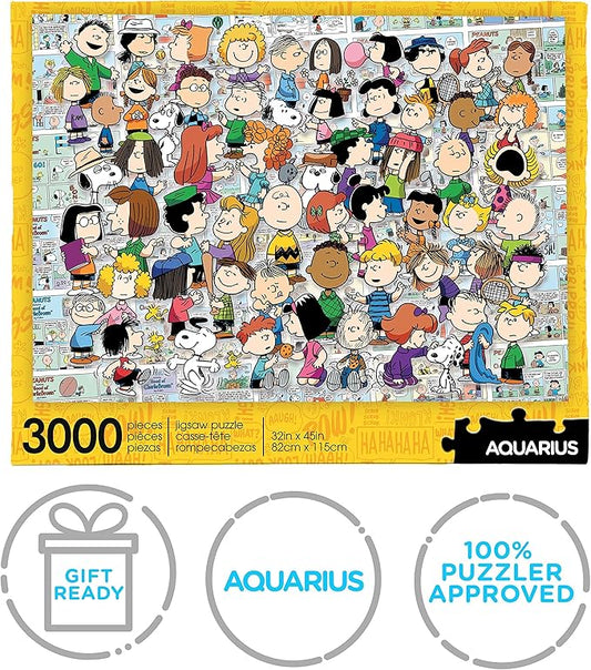 AQUARIUS Peanuts Cast 3000 Piece Jigsaw Puzzle