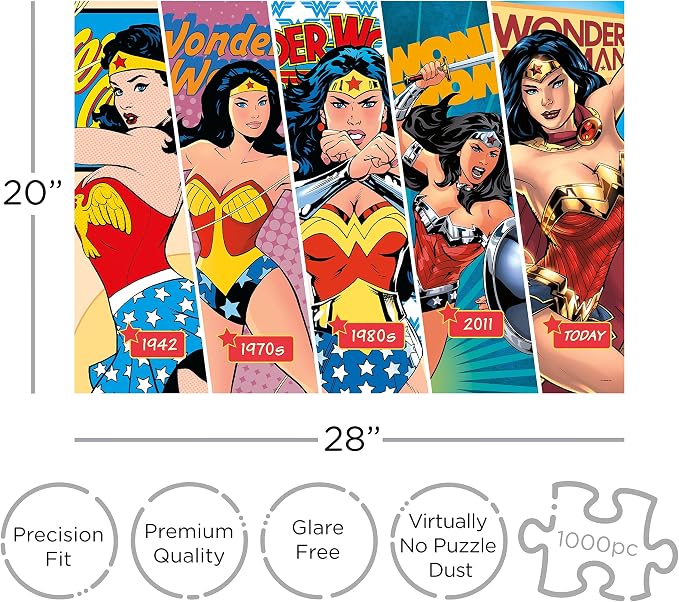 AQUARIUS DC Wonder Woman Puzzle (1000 Piece Jigsaw Puzzle)