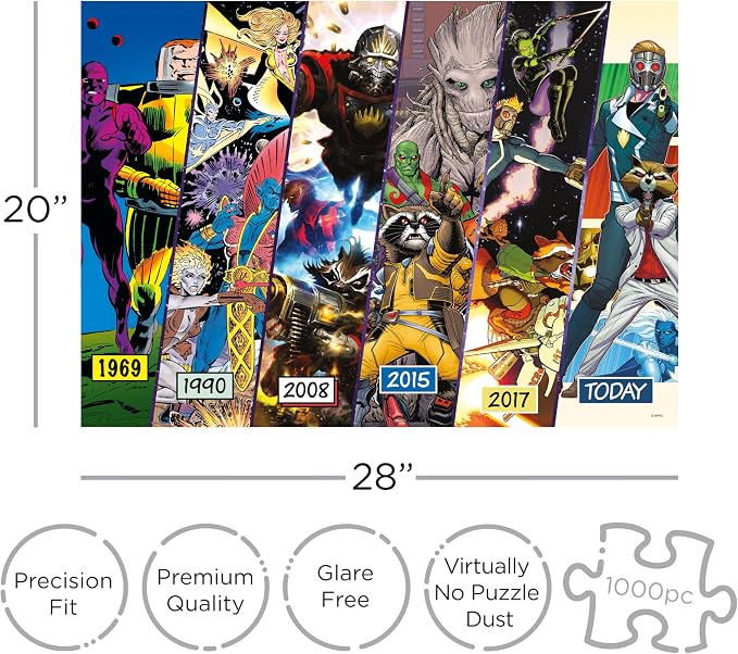 Aquarius Guardians of The Galaxy Timeline Puzzle (1000 Piece Jigsaw Puzzle)