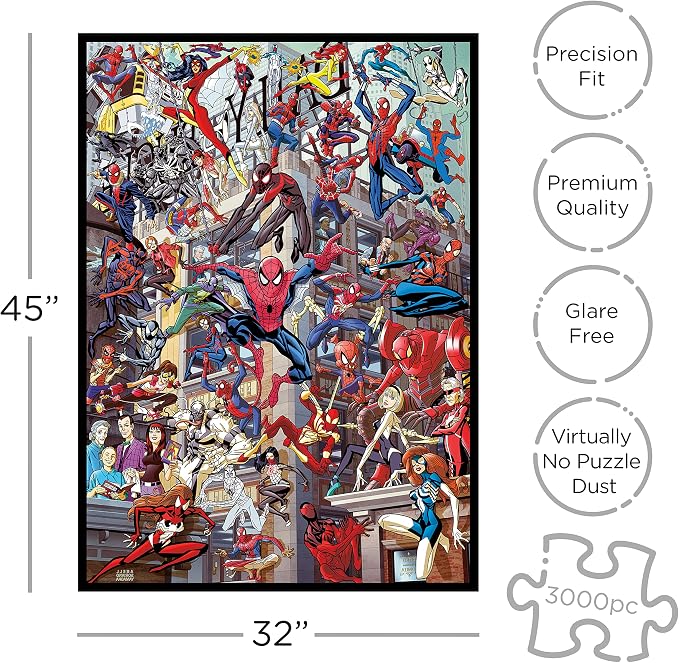 Aquarius Marvel Spider Man Heroes Puzzle (3000 Piece Jigsaw Puzzle)