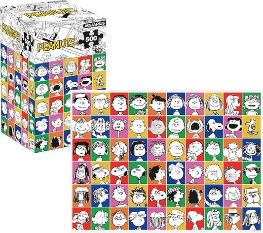 AQUARIUS Peanuts Portraits 500 Piece Jigsaw Puzzle (Vertical Box)
