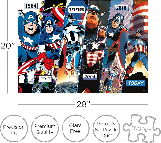 Aquarius Marvel Captain America (1000 Piece Jigsaw Puzzle)