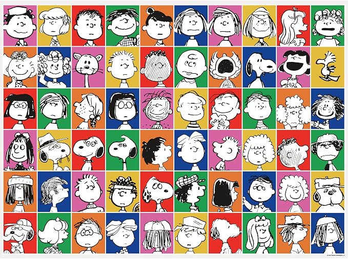 AQUARIUS Peanuts Portraits 500 Piece Jigsaw Puzzle (Vertical Box)