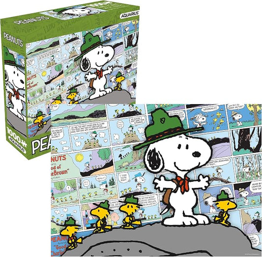 AQUARIUS Peanuts Beagle Scouts 1000 Piece Jigsaw Puzzle (8×8 Box)