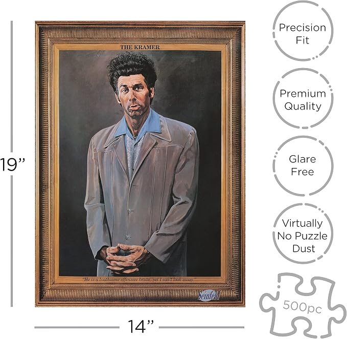 AQUARIUS Seinfeld Kramer Puzzle (500 Piece Jigsaw Puzzle)