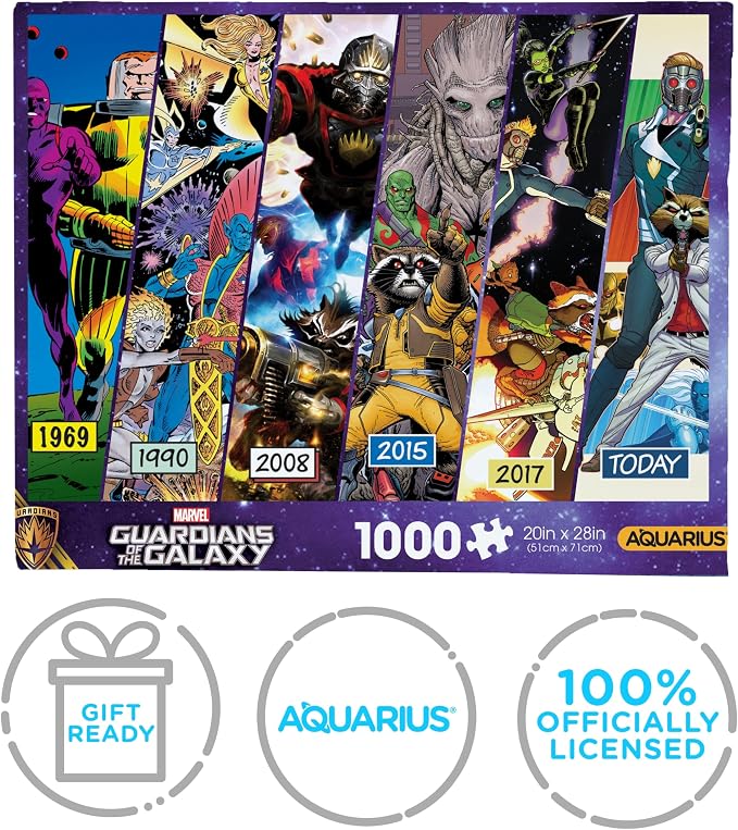 Aquarius Guardians of The Galaxy Timeline Puzzle (1000 Piece Jigsaw Puzzle)