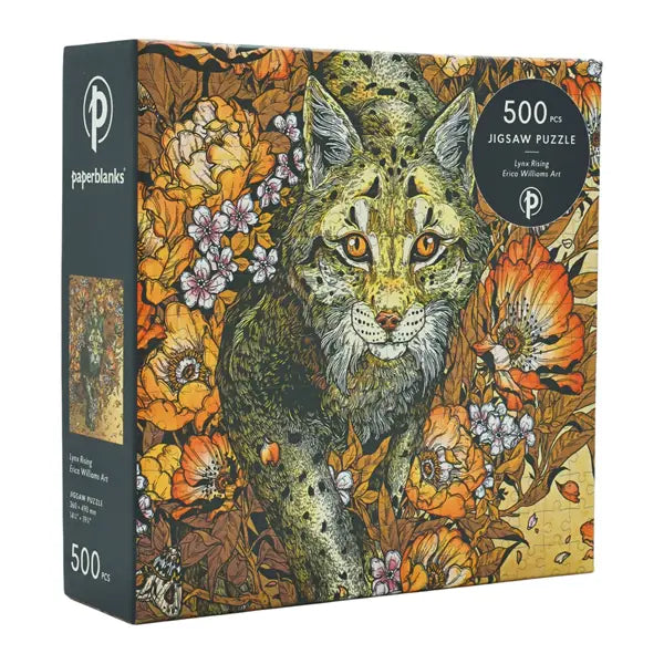 PAPERBLANKS Lynx Rising 500 Piece Jigsaw Puzzle by Paperblanks (Erica Williams Art)