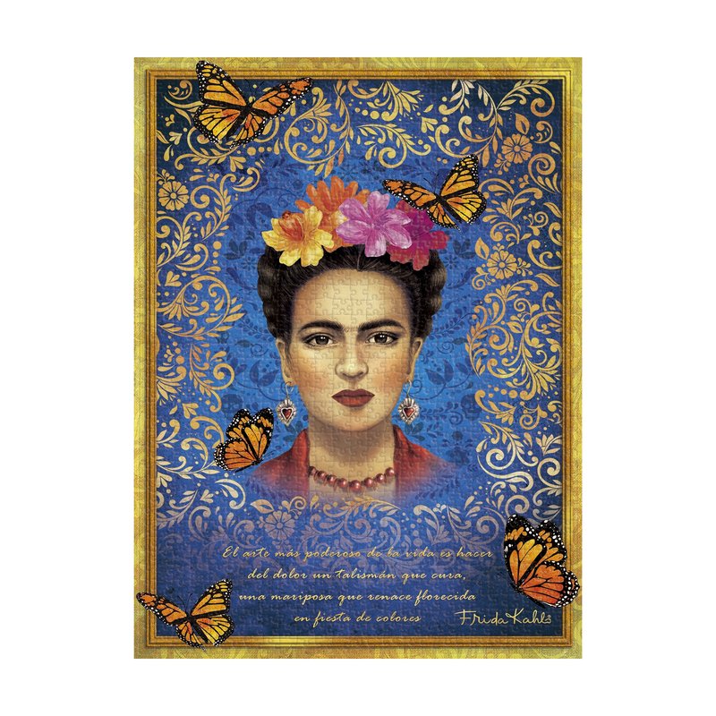PAPERBLANKS, The Colourful Portrait 1000 Piece Jigsaw Puzzle (Viva Frida)