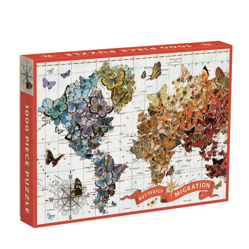GALISON, Wendy Gold Butterfly Migration 1000 Piece Puzzle