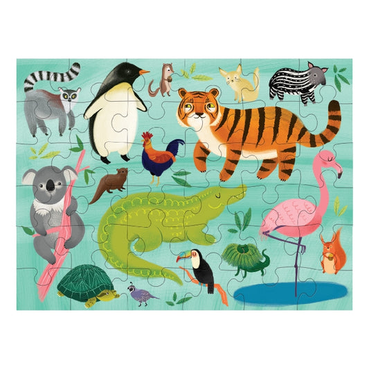 MUDPUPPY Animals Of The World Puzzle to Go