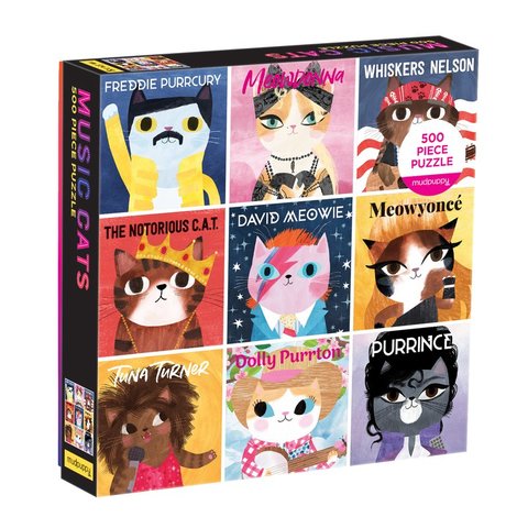 GALISON Music Cats 500 Piece Family Puzzle
