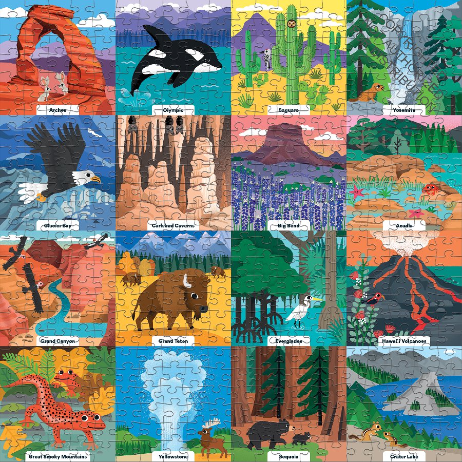 MUDPUPPY, Little Park Ranger 500 Piece Family Puzzle