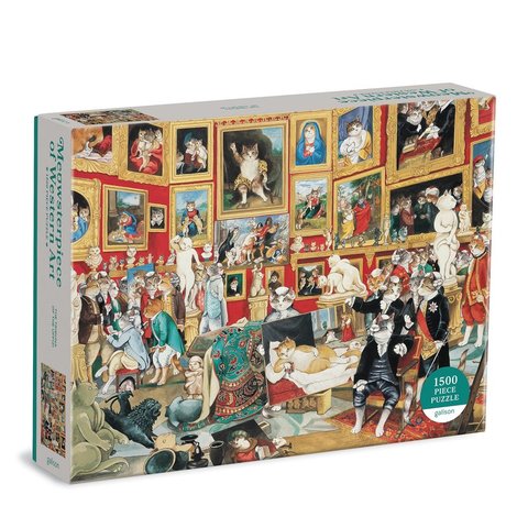 GALISON Tribuna of the Uffizi Meowsterpiece of Western Art 1500 Piece Puzzle