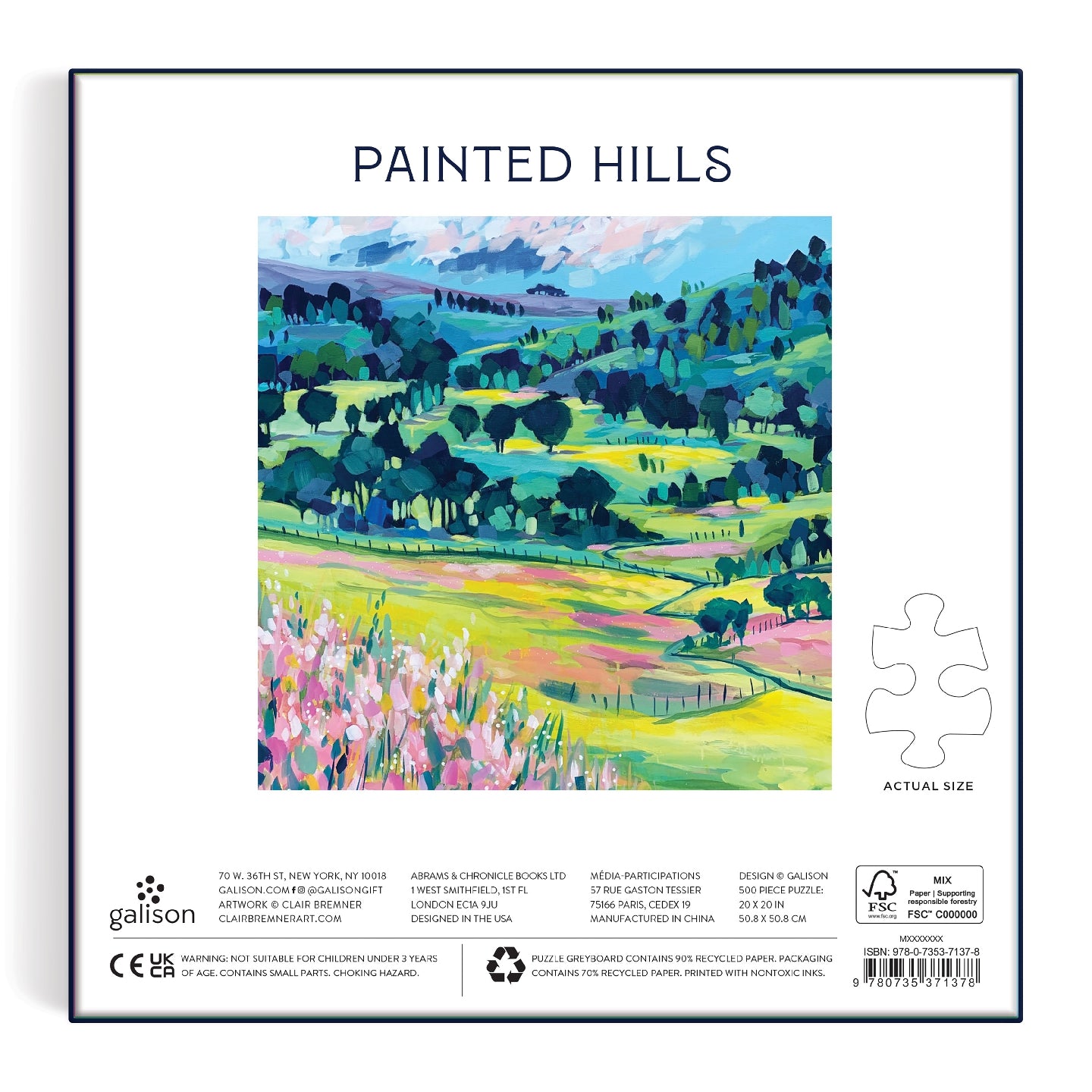 GALISON Painted Hills 500 Pc Puzzle