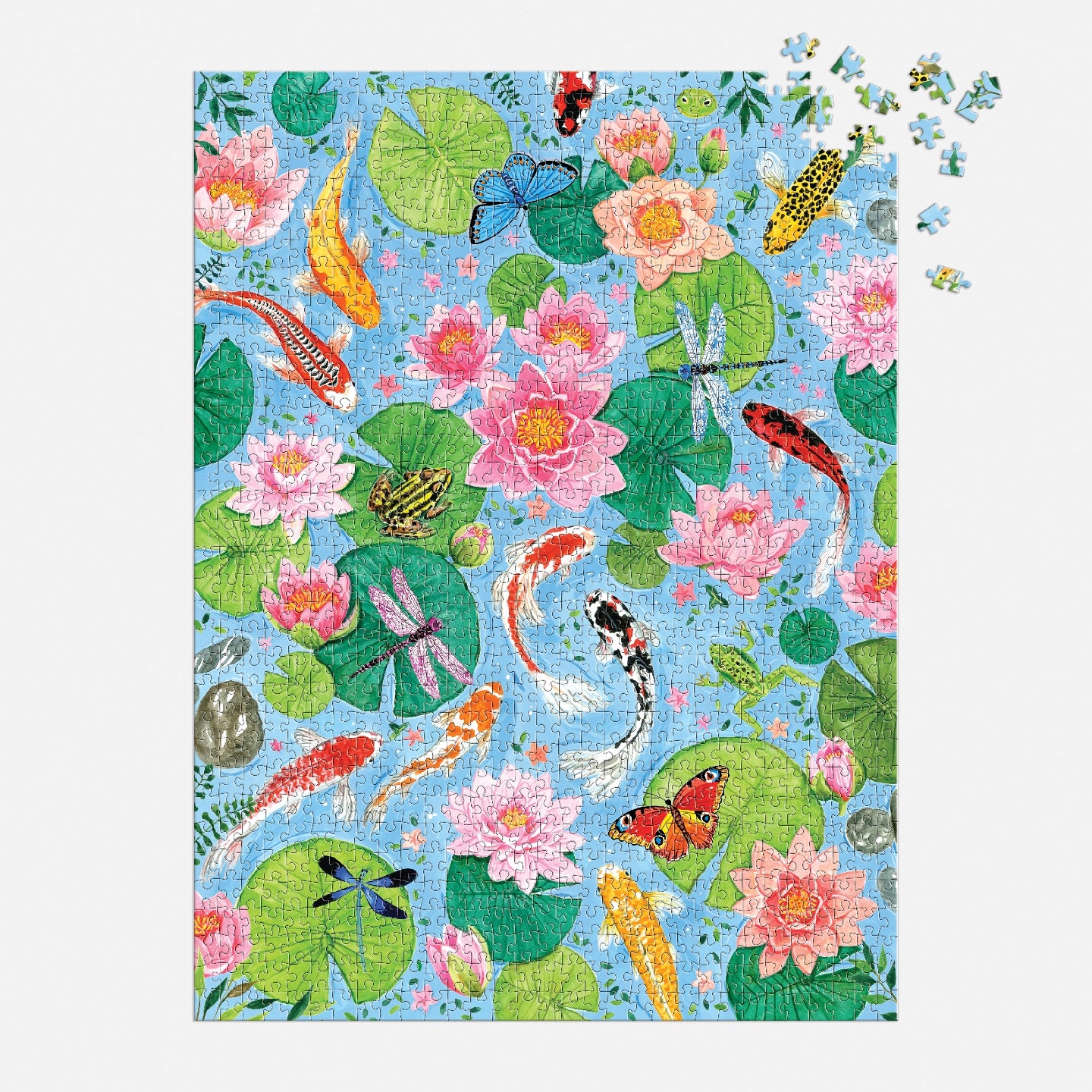 GALISON By The Koi Pond 1000 Piece Puzzle in Square Box