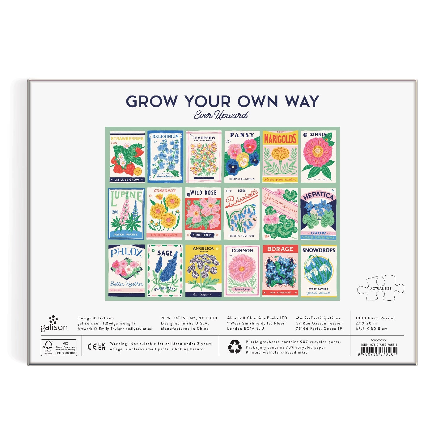 GALISON Ever Upward Grow Your Own Way 1000 Piece Puzzle