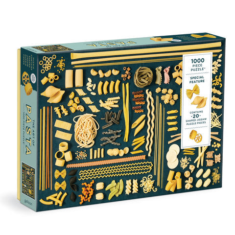 GALISON The Art of Pasta 1000 Piece Puzzle with Shaped Pieces
