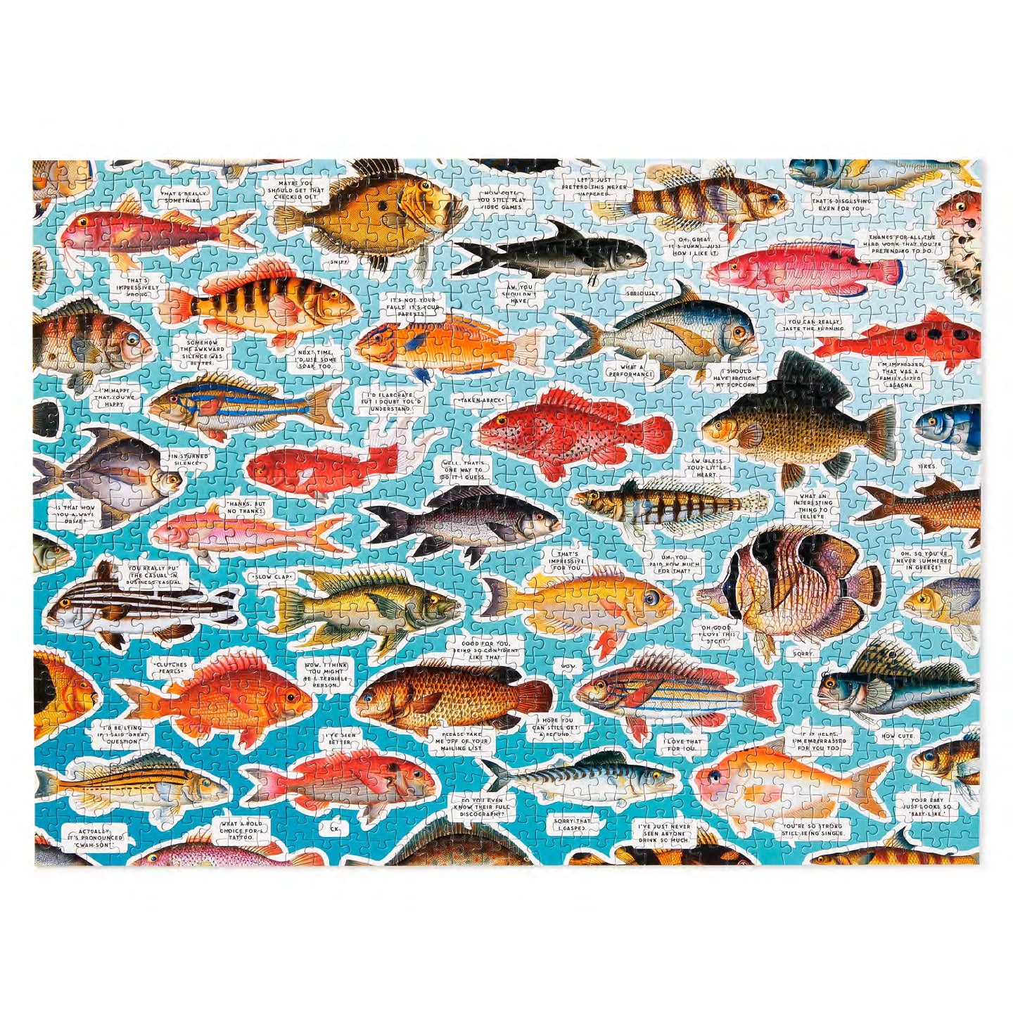 BRASS MONKEY Judgy Fish 1000 Piece Puzzle