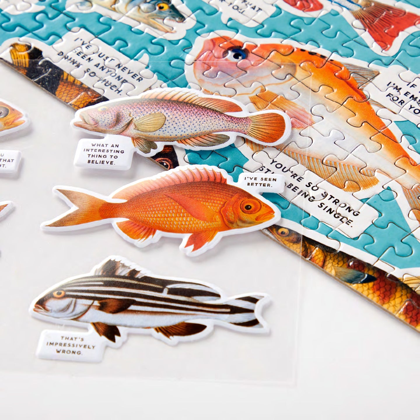 BRASS MONKEY Judgy Fish 1000 Piece Puzzle