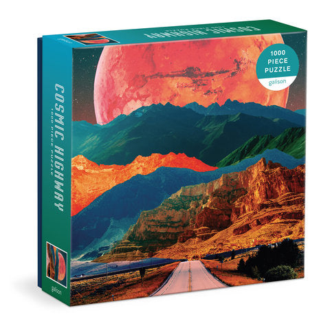 GALISON Cosmic Highway 1000 Piece Puzzle in a Square Box