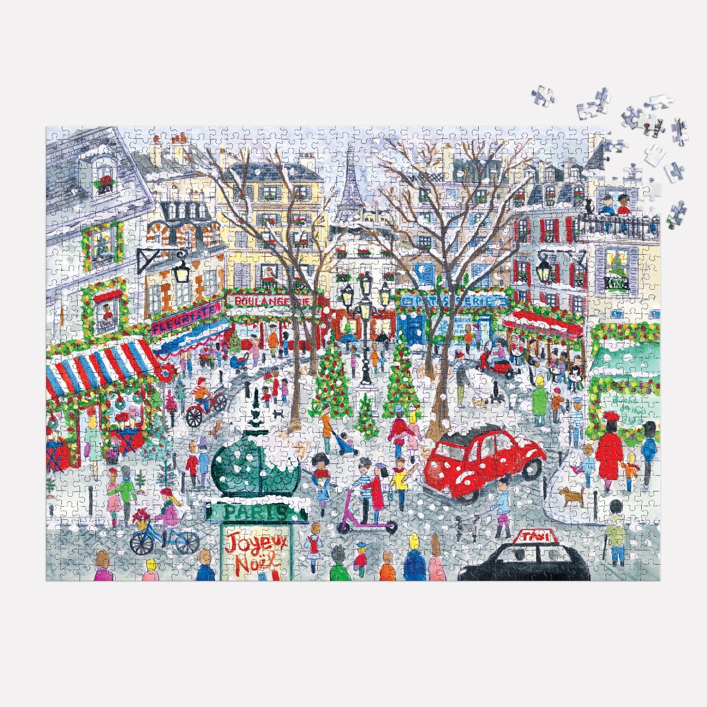 GALISON Michael Storrings Christmas in Paris 1000 Piece Foil Puzzle