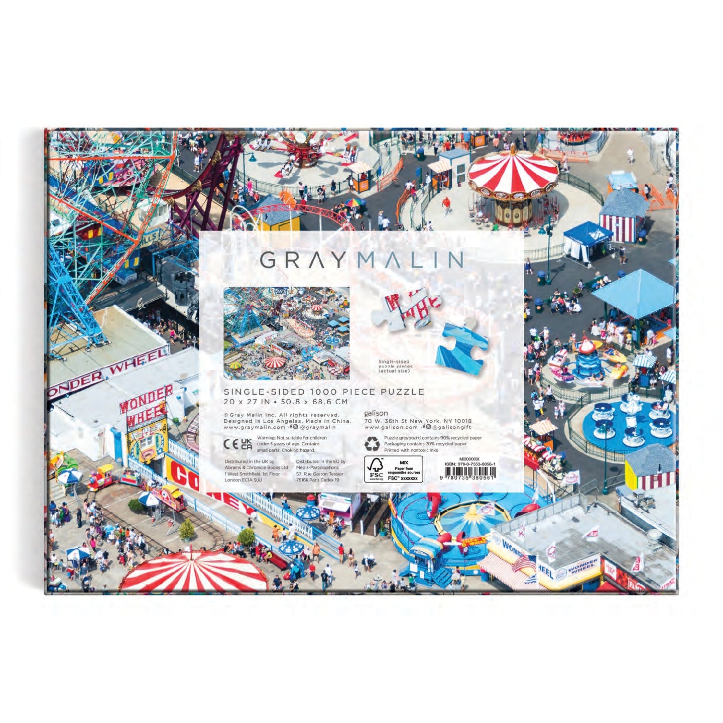 GALISON Gray Malin 1000 piece Puzzle Coney Island