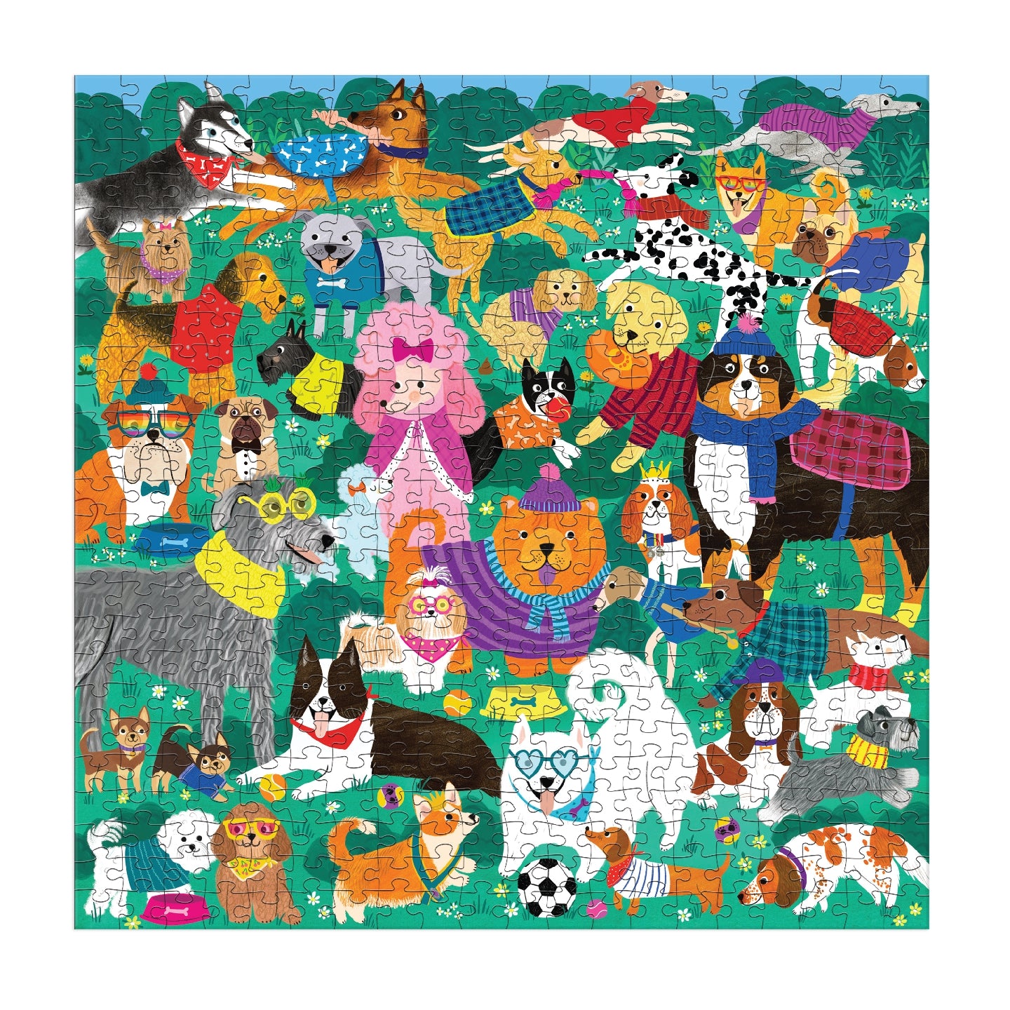 MUDPUPPY Doggone Days 500 Piece Family Puzzle
