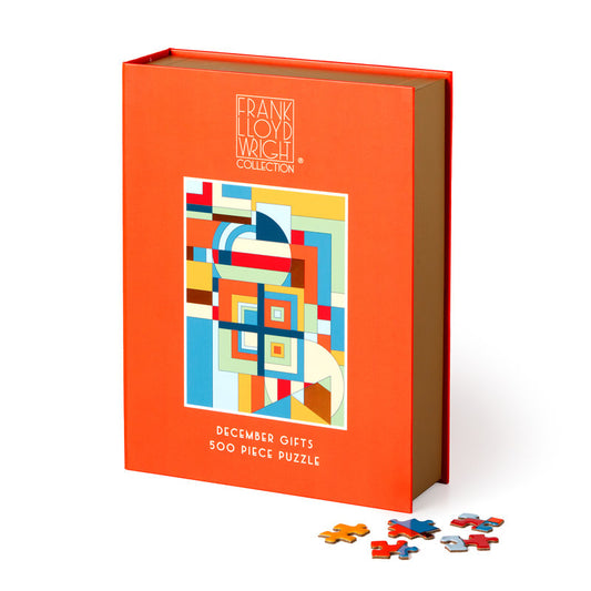 GALISON Frank Lloyd Wright December Gifts 500 Piece Book Puzzle