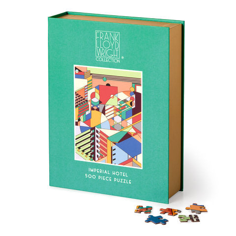 GALISON Frank Lloyd Wright Imperial Hotel 500 Piece Book Puzzle
