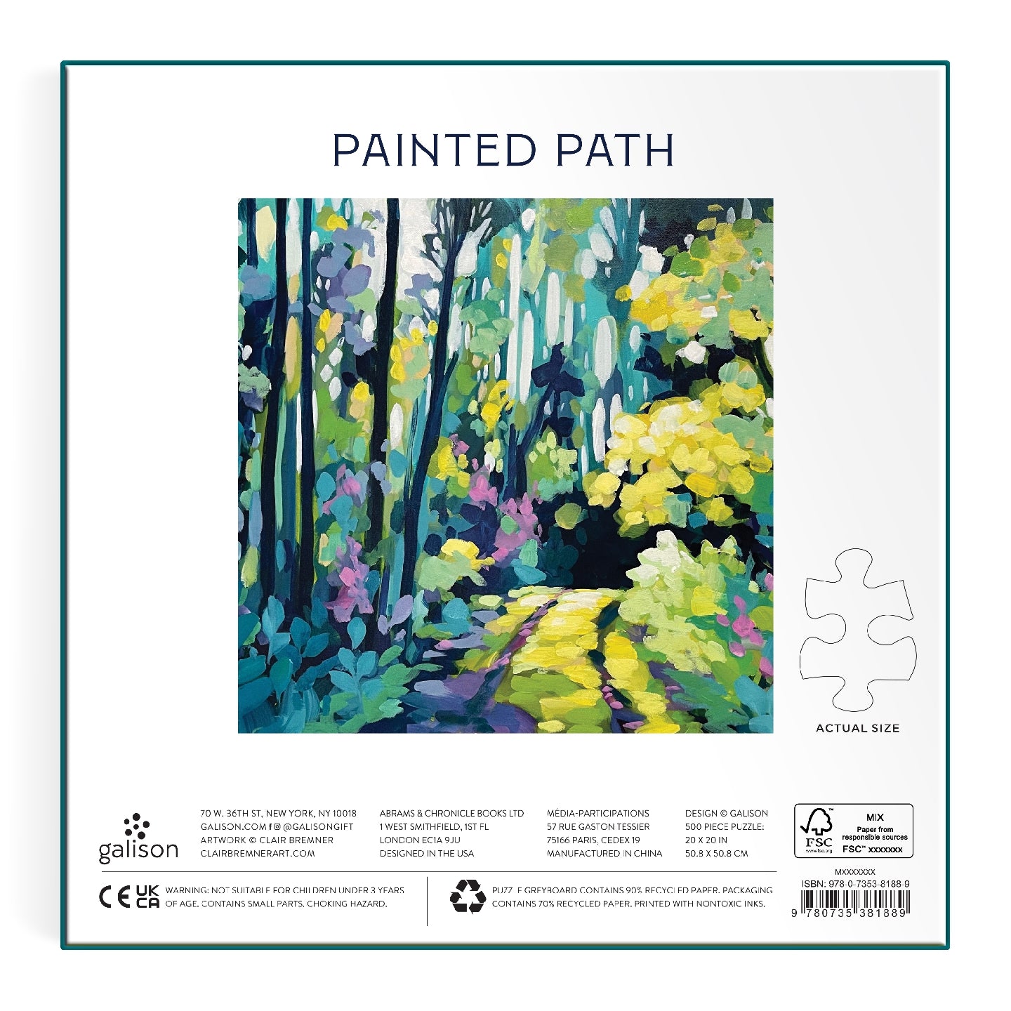 GALISON Painted Path 500 Piece Puzzle